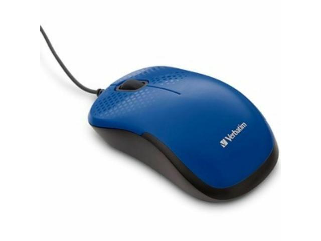 Silent Corded Optical Mouse Blue 70233