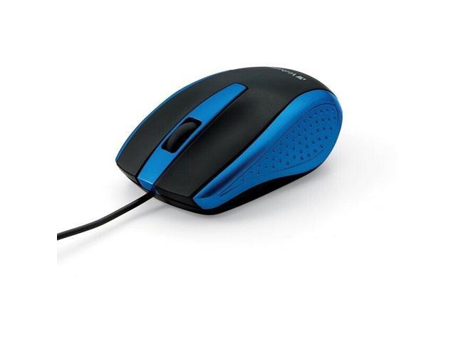 Corded Notebook Optical Mouse - Blue