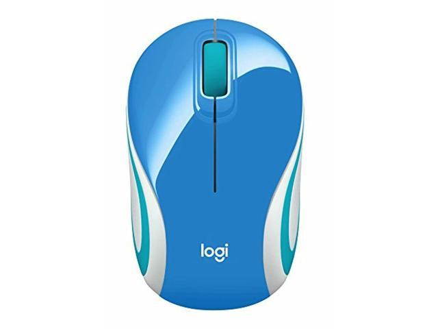 Recertified - Logitech M187 Wireless Mini Mouse Blue With Receiver Qmt405 Very Good