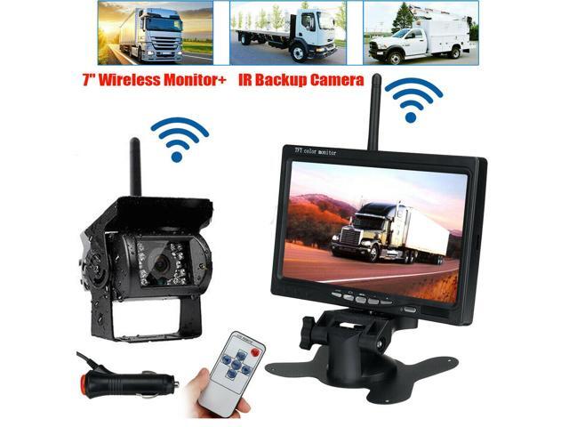 7' Wireless Backup Rear View Camera System Monitor Night Vision For Rv Truck Bus