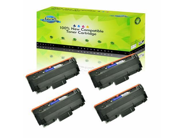 4Pk Black Mlt-D118l Toner Cartridge For Samsung 118L Xpress M3015dw M3065fw