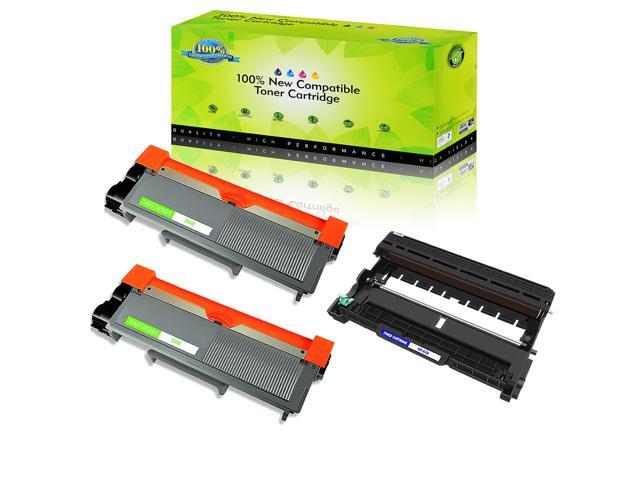 2Pk Tn660/Tn630 Toner + 1Pk Dr630 Drum For Brother Hl-L2340dw Hl-L2360dw