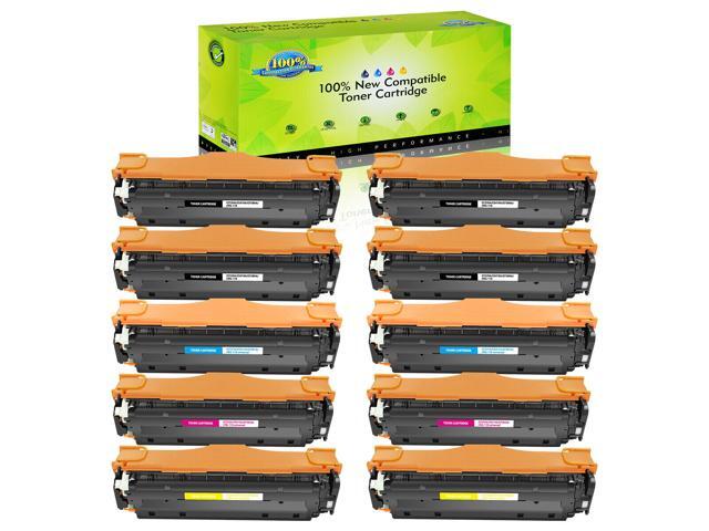 10 Ce410a 305A Bk C Y M Toner For Hp Laserjet Pro 400 Color M451dn M451dw M451nw