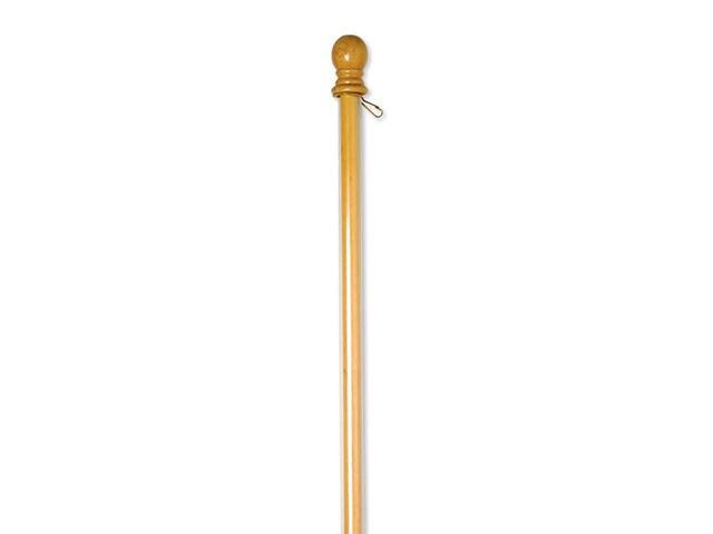 Agile Wooden House and Estate Flag Pole with Ring and AntiWrap Tube 56quot L x 17W x 17H