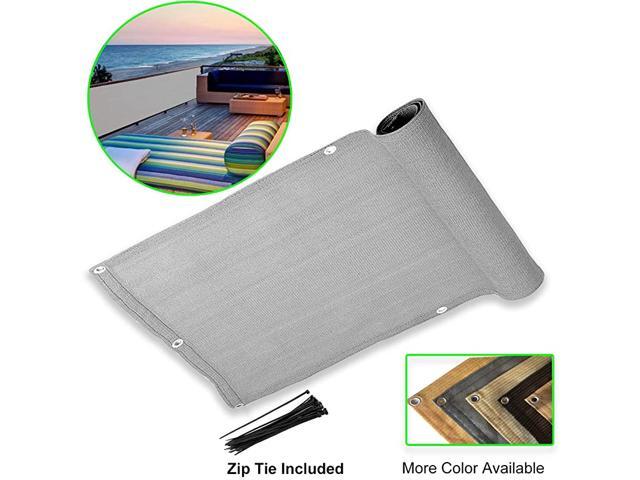Balcony Privacy Screen Cover Mesh Windscreen WeatherResistant UV Protection for Backyard Deck Patio Balcony Pool Porch Fence Railing Gardening