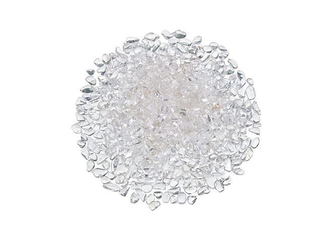 Rock Quartz Tumbled Chips Stone Crushed Crystal Quartz Irregular Shaped Stones for Home Decorative Stones Vases Plants Succulents Cactus