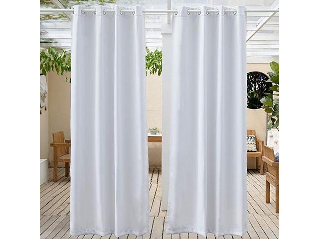 Outdoor Patio Curtains Waterproof 52 x 108 Inches Room Darkening Outdoor Curtain with Grommet Top Waterproof Outdoor Curtain 1 Panel