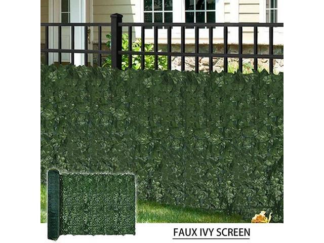 39X136 Artificial Faux Ivy Leaf Privacy Fence Screen with Mesh Backing Panels Decorative Perfect for Back Yard Deck Patio Provide More Outdoor Privacy