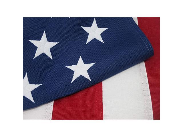 Flag Heavy Duty 3x5 Premium Commercial Grade 2 ply Polyester 100 Made in USA Tough Durable Fade Resistant All Weather Sewn Stripes Embroidered Stars