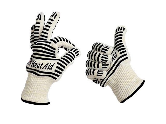 Resistant Gloves LightWeight Flexible BBQ Gloves 100 Cotton Lining for Super Comfort Blue Extra Small Size