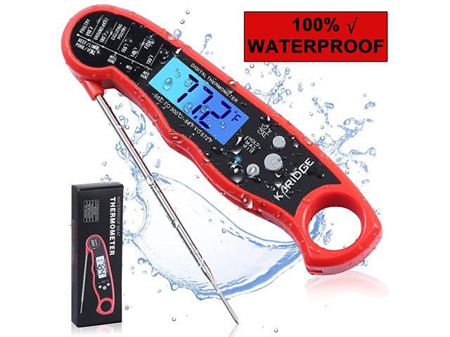 Meat Thermometer Upgraded Version of instant Read Digital Cooking Thermometer with Backlight and Waterproof Body for Kitchen Outdoor Cooking BBQ
