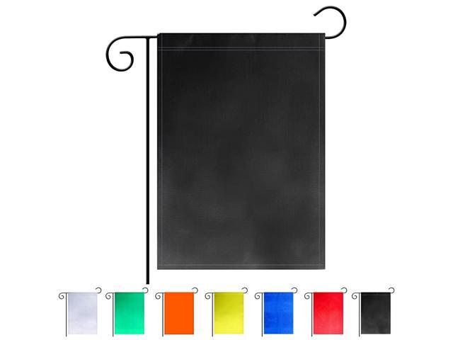 Solid Black Blank Garden Flag Double Sided Plain Black DIY FlagsOutdoor Yard Decorative Flags12quotx 18quot