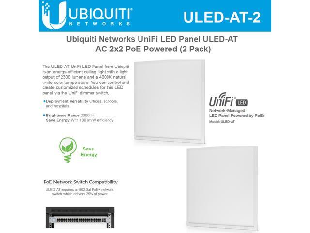 NEW Ubiquiti Networks ULED-AT-2-US UniFi LED Panel PoE 2 Pack ULEDAT2