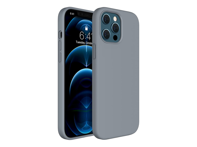 Compatible for iPhone 12 Pro Max Case 67 Inch Full Body Protection Silicone Gel Rubber Protective Shockproof Case with Soft Anti-Scratch