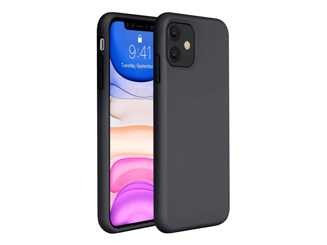 Compatible for iPhone 11 Case Cover 61 Inch (2019) Full Body Silicone Gel Rubber Protective Shockproof Case with Soft Anti-Scratch Microfiber Lining