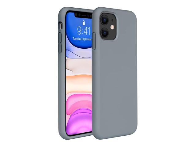Compatible for iPhone 11 Case Cover 61 Inch (2019) Full Body Silicone Gel Rubber Protective Shockproof Case with Soft Anti-Scratch Microfiber Lining