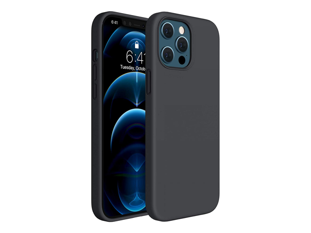 Compatible for iPhone 12 Pro Max Case 67 Inch Full Body Protection Silicone Gel Rubber Protective Shockproof Case with Soft Anti-Scratch