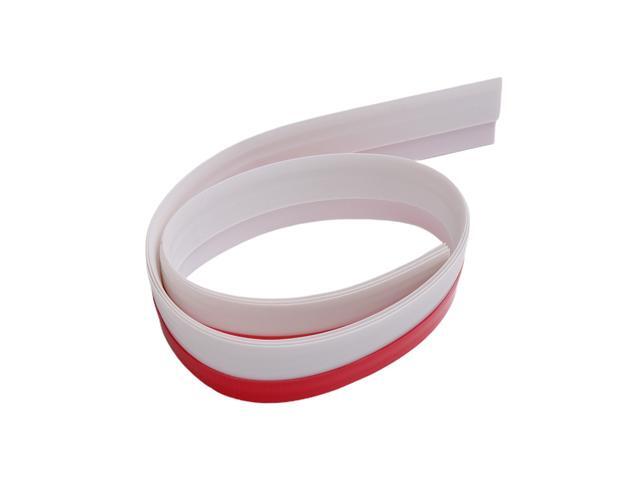 Wooden Door Slot Seal Strip Door Bottom Seal Strip Sound Insulation Strip (White)