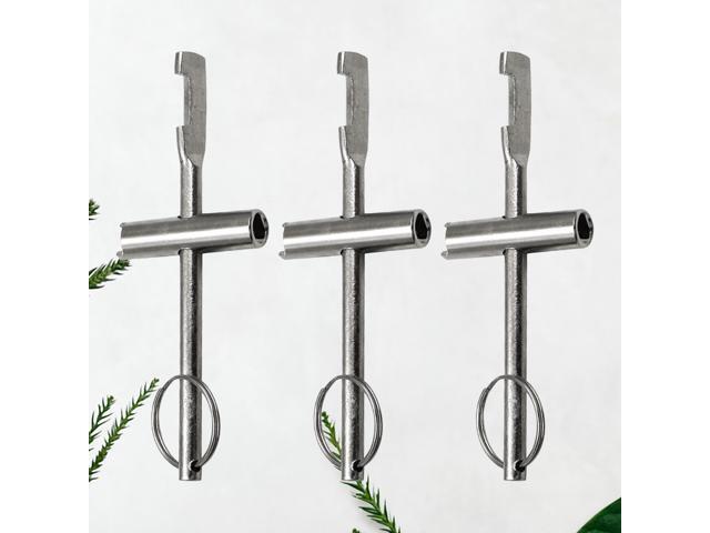 3Pcs Professional Tap Water Meter Valve Key Inside Triangle Key Wrench