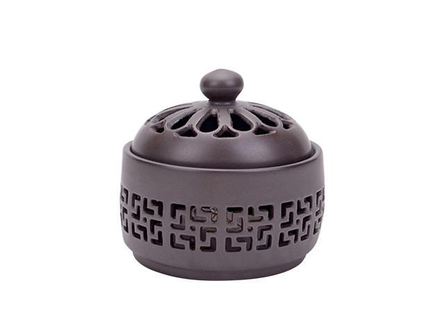 1PC Creative Incense Burner Ceramic Stick Incense Holder with Lid for Home Decoration Aromatherapy