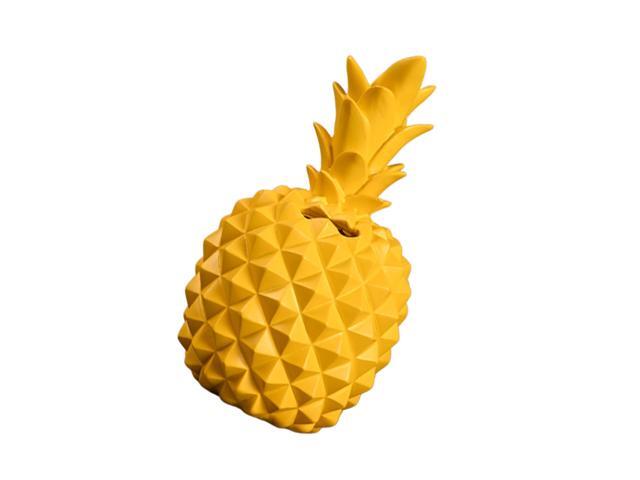 Resin Pineapple Shape Saving Pot Creative Coin Bank Personalized Money Storage Pot Simple Desktop Decor (Sky-blue)