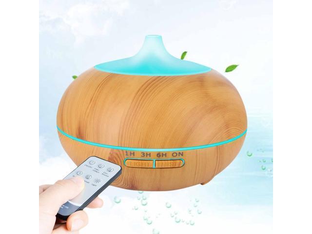 Aromatherapy Diffuser 550ml Large Capacity Essential Oil Diffuser Electric Ultrasonic Humidifier for Spa and Meditation with and JP Plug(Black)