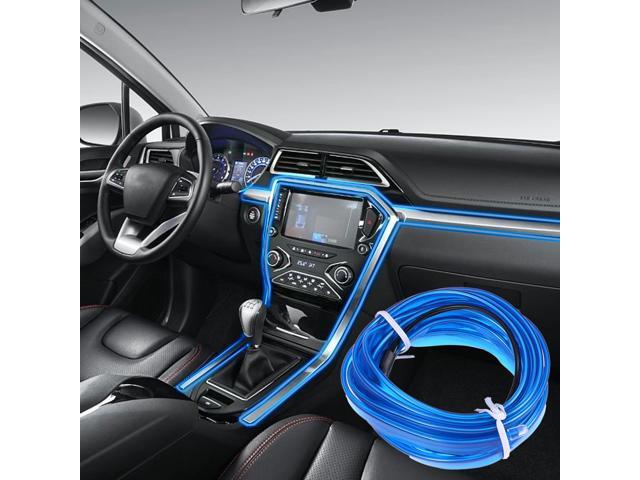 3M Flexible Neon Light Car EL Wire Rope Tube LED Strip Waterproof Car Decor Lamp (Green)