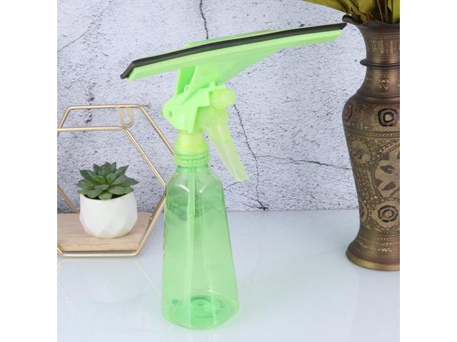 Multipurpose Window Squeegee Cleaner Window Wiper Creative Bottle Scrubber Window Cleaning Sprayer for Bathroom Kitchen Home (Blue)