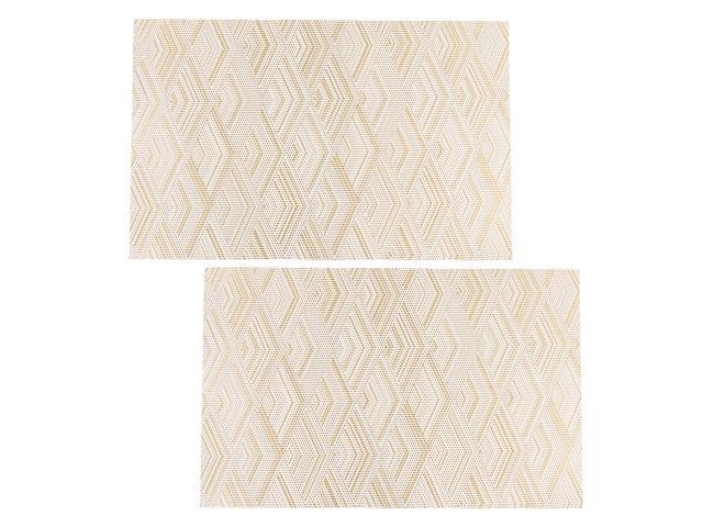 2pcs 3D Wave Pattern Placemat Cup Pad Water-proof Anti-slip Western Mat Heat-resistant Cup Pad (Grey)