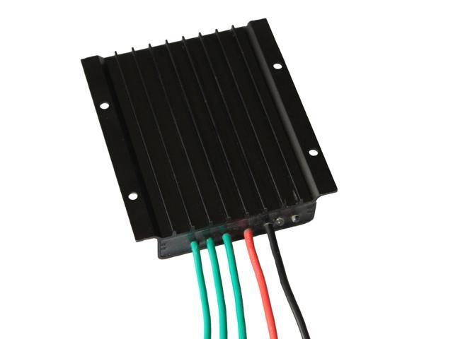 Waterproof MPPT Charge Controller Wind Power Regulator Boost Wind Generator 12V 24V Charge Controller 300W 600W (Black)