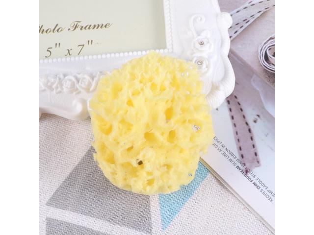 1PC Bath Sponge Greek Natural Seaweed Sponge Honeycomb Wash Face Baby Bath Sponge Gold Cotton Shower Supplies