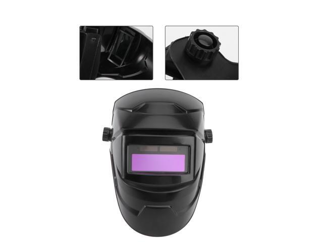 1PC Welding Head Mask Lightweight Breathable Adjustable Anti UV Protective Mask Welder Gear (Physical Glass Lens)