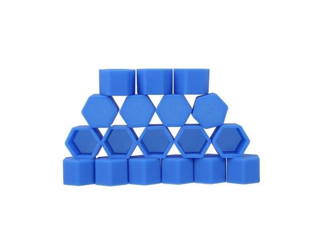 20pcs Silicone Wheel Lug Nut Covers Bolts Covers Screw Protect Caps 21mm Inner Diameter (Black)
