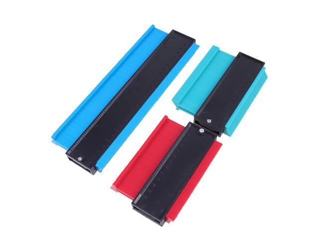 3pcs Woodworking Gauge Profile Gauge Universal Gauge Picker Tools (5 Inch 12cm Green 5 Inches 12cm Red 10 Inches 25cm Blue)