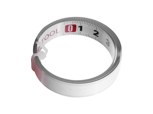 1m Steel Miter Track Tape Measure Self Adhesive Metric Scale Ruler Miter Scale Woodworking Ruler (Left to Right)