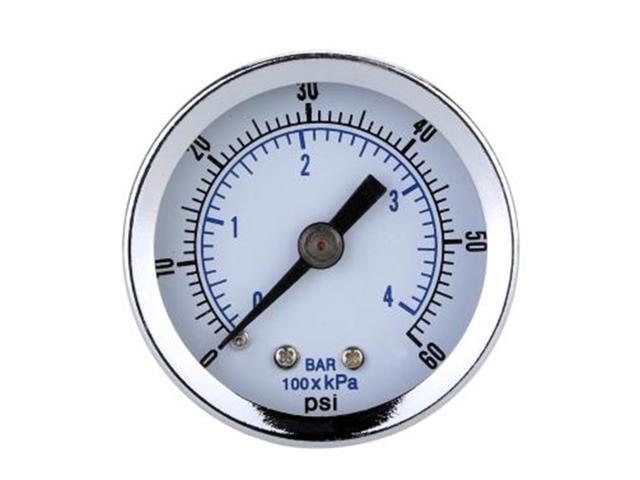 0-60 Psi Compressor Compressed Air Pressure Gauge Dual Scale Pressure Gauge