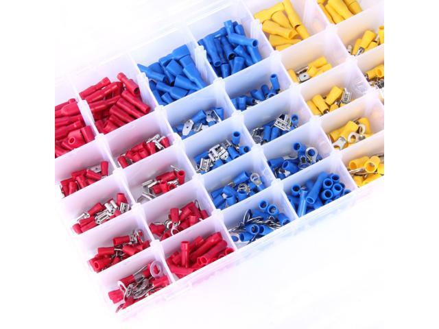 480pcs Ring Terminals Wire Connectors Bullet Terminal Spade Connector Butt Splice Set