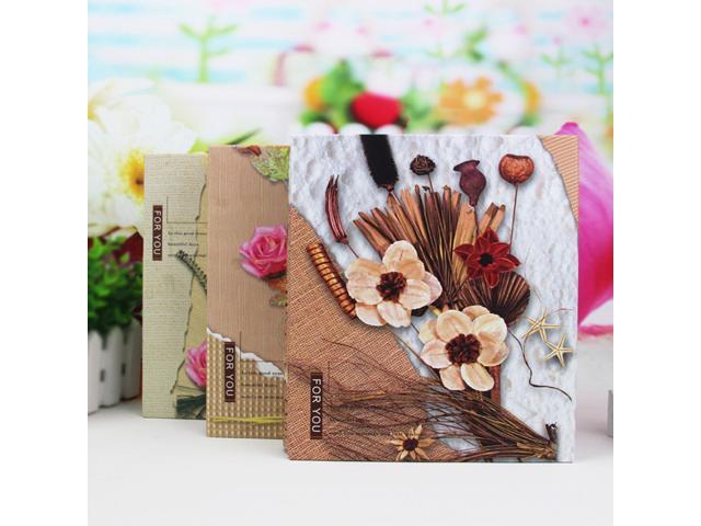 1PC 7 Inch Photo Album Insert Type Boxed Large Capacity 100 Sheets Photo Album