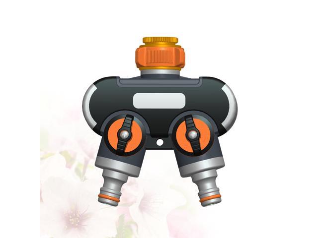 1 Set of Faucet Diverters Garden Flowers Watering Faucet Connectors Irrigation Diverters for Outdoor (Bi-Pass Plastic Conversion Cover Box)