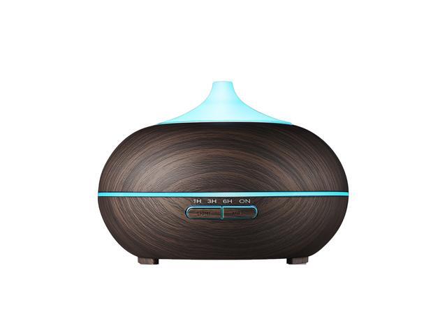 Aromatherapy Diffuser 550ml Large Capacity Essential Oil Diffuser Electric Ultrasonic Humidifier for Spa and Meditation with and JP Plug(Black)