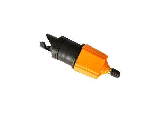 Vehicle-Mounted Electric Pump Splice Head Practical Simple Metal Pump Inflator Conversional Head for Kayak Car (Orange)