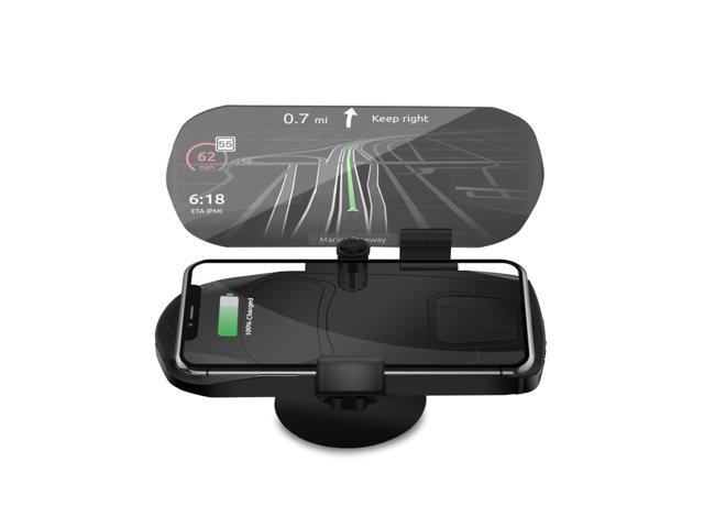 Car Head Up Display Vehicle-Mounted HUD Automotive Universal Display Reflection Projector (Black)