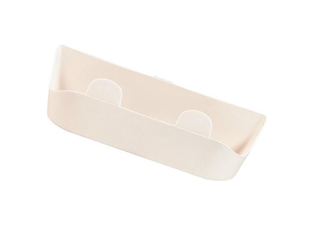 5pcs Wall-mounted Slippers Rack Creative Punch Free Shoes Shelf Plastic Shoes Organizer Storage Holder (Beige)