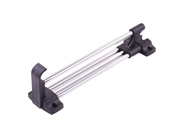Stainless Steel Retractable Wardrobe Rail Clothes Hanger Towel Coat Racks Closet Rod (Luxury B Type Silver250mm)