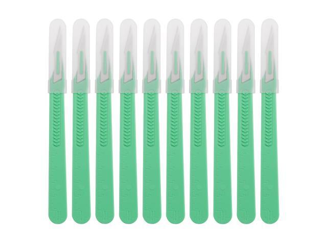 10pcs Disposable Plastic Surgical Scalpel Knife Multi-function Scrapbooking Crafts Carving Knife Tools(SS-1)