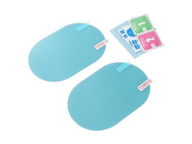 2 PCS Car Rearview Mirror Ellipse Protective Film Anti-Glare Anti-Scratch Anti-Fog Rainproof Rear View Mirror Clear Film with Tools - 135x95cm