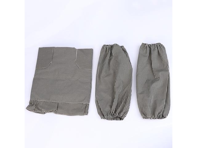 1 Set Long Style Apron Waterproof Apron Waterproof Oversleeve Apron for Home Housework Kitchen (1 Apron 1 Pair Sleeve Green)