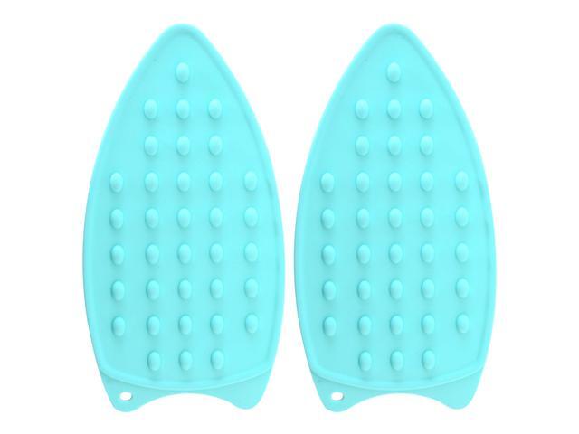 2pcs Thicken Silicone Iron Hot Protection Rest Pad Mat Waterproof Surface Iron Stand Mat Antiskid Ironing Pad Insulation Boards (Red)