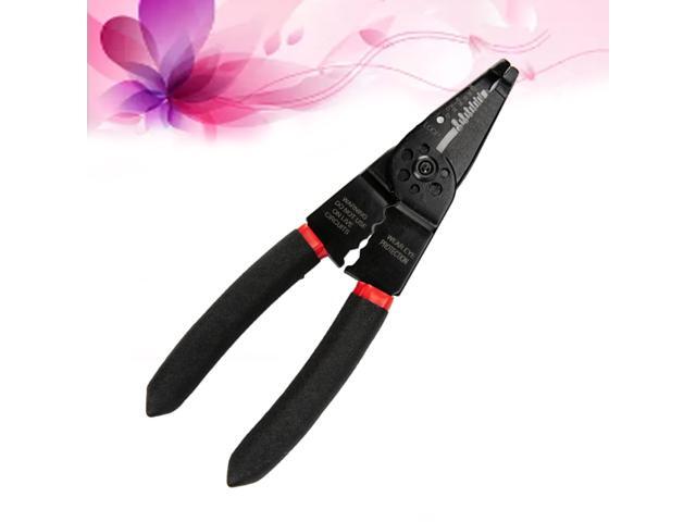 Multi Functional Electrical Pressure Pliers Wire Cutting Pliers Wire Stripping Pliers With Handle(Red)