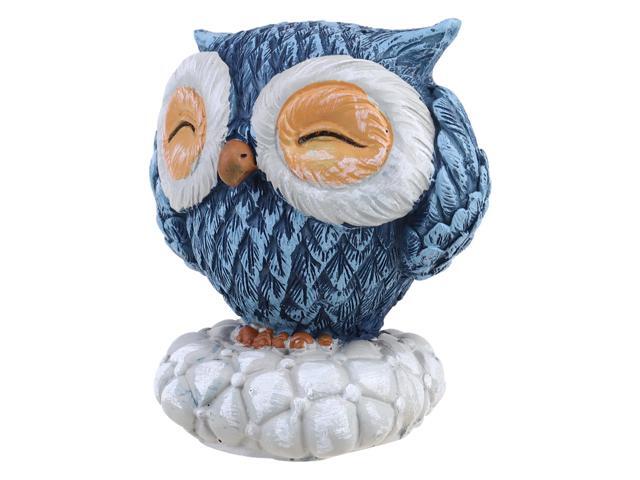 Garden Ornament Simulation Owl Shape Resin Sculpture Home Garden Art Craftwork Yard Decoration (Standing Still Style)